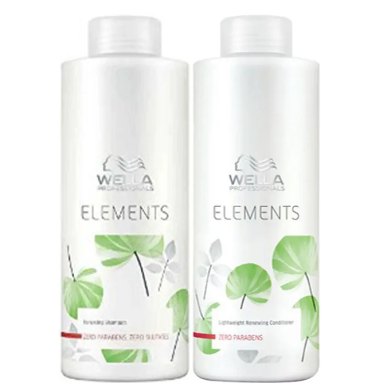 Kit Shampoo e Condicionador Elements Renewing Wella Litro