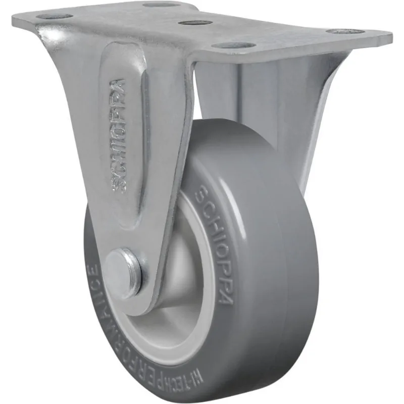 Rodízio Roda Fixo Fl 210 50mm Sem Freio Pvc Anti Risco Forte 40kg