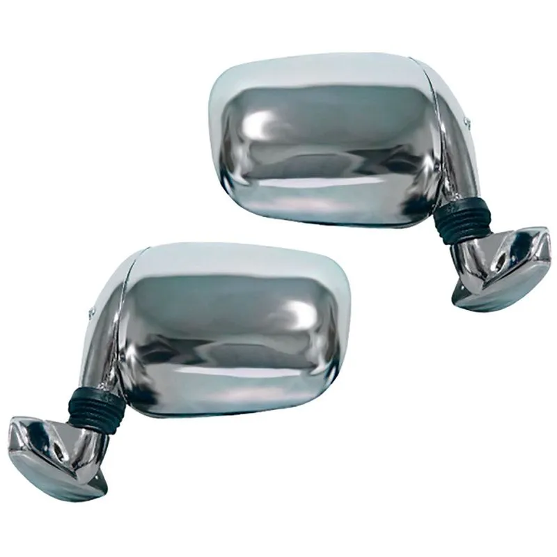 Par Retrovisor Externo Cromado Renov ReversÍVel Universal Ld + Le