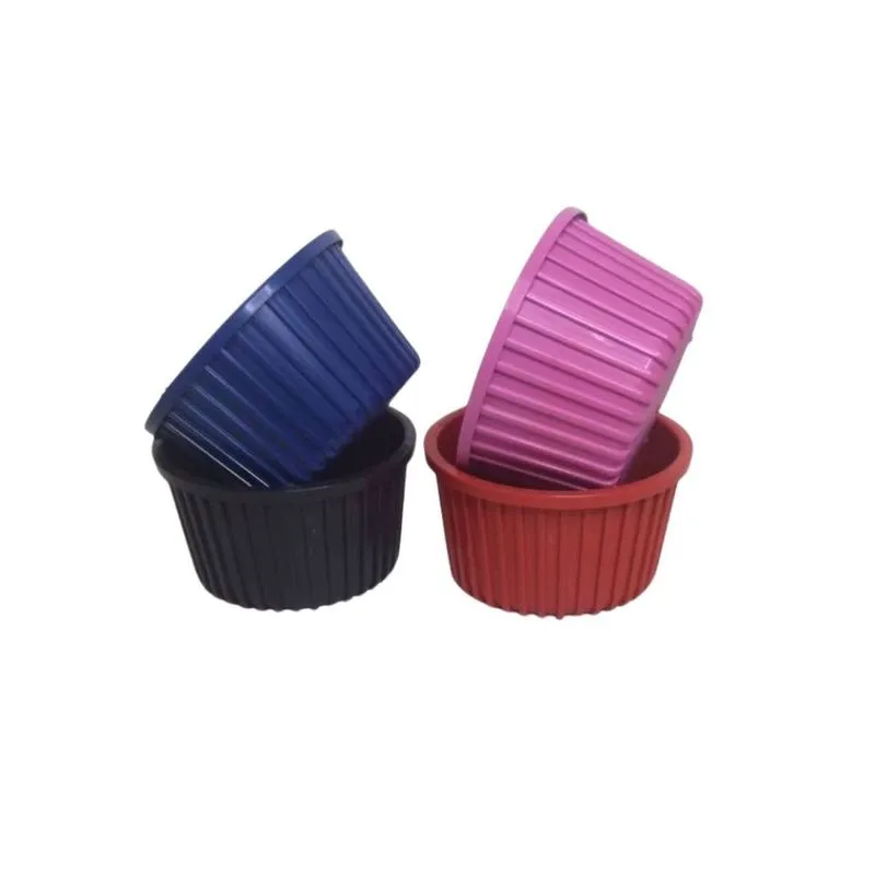 Ramequim Plástico Multiuso Color 480ml Molho Guarnição Bar Doce