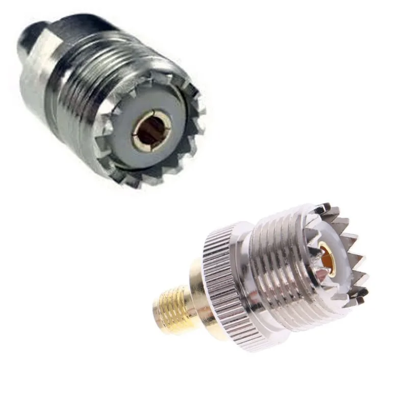 Adaptador Sma Macho X Uhf Femea + Adaptador Baofeng Sma Femea
