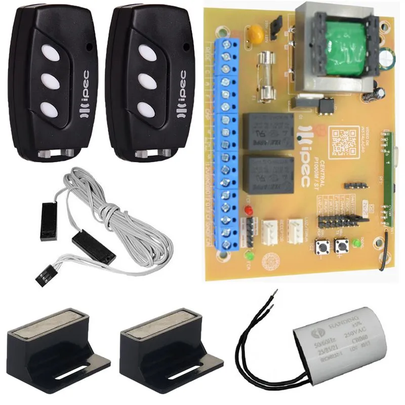 Central Placa Motor Deslizante Compativel Rossi Mx30 Kx30 + 2 Controles Capacitor 12uf 220v