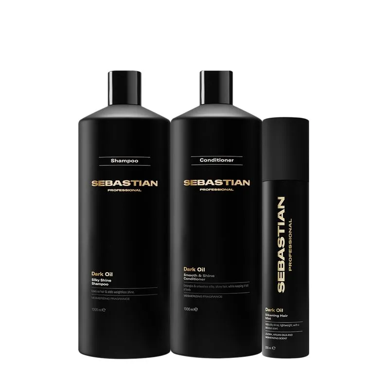 Kit Sebastian Professional Dark Oil Salon Mist (3 produtos)