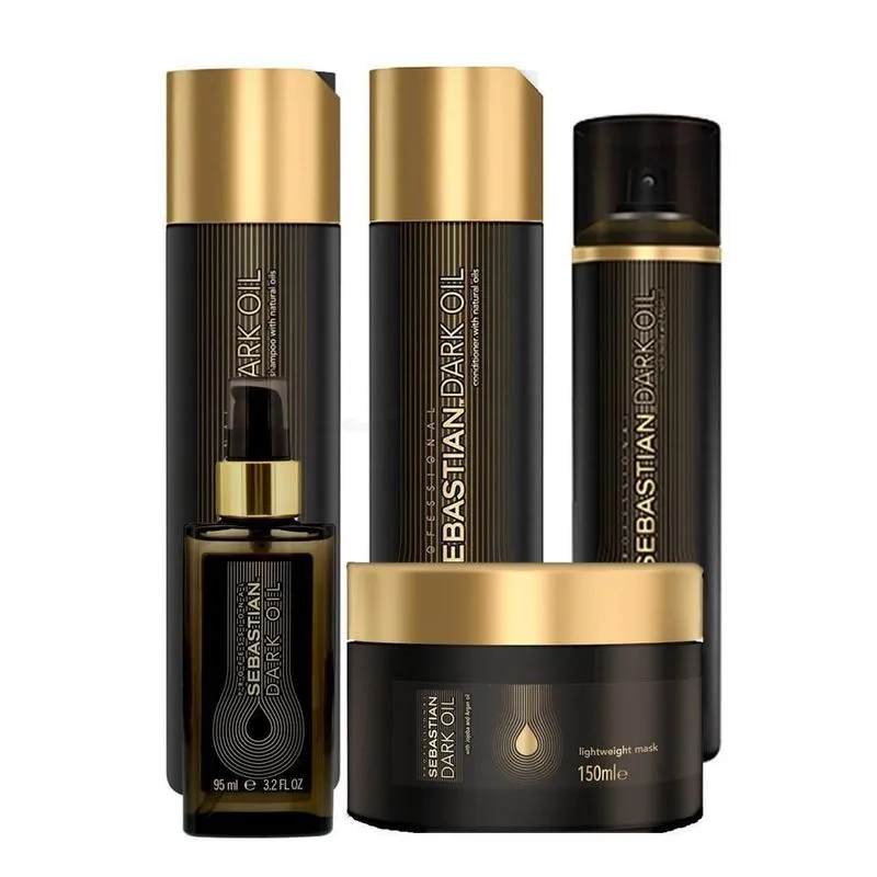 Kit Tratamento E Cond á Seco + Óleo Dark Oil Sebastian