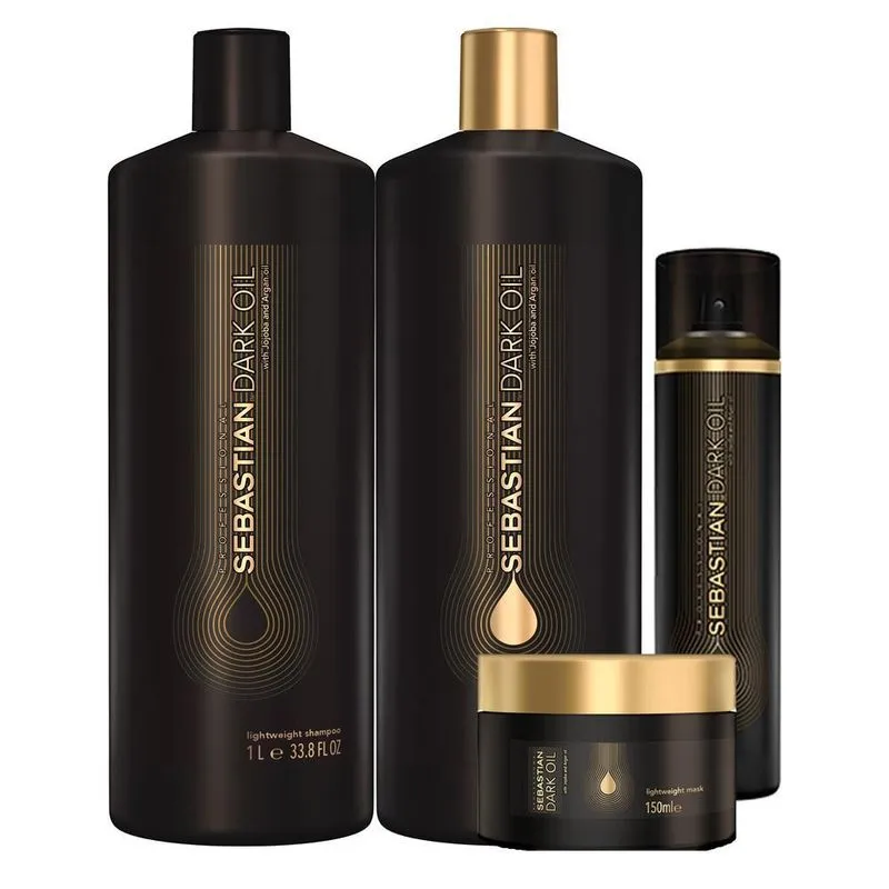 Kit Tratamento E Cond Á Seco Sebastian Dark Oil