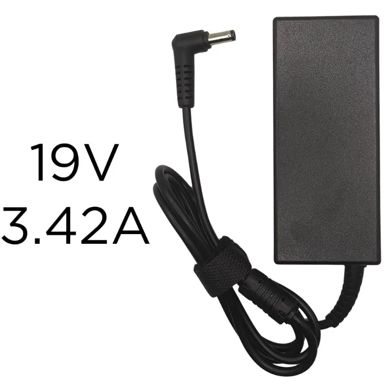 Fonte Compatível Notebook Positivo, 19V, 3.42A, 65W, Plug 5.5mm x 1.7mm, Modelo: PA-1650-02