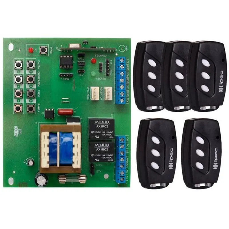 Placa Central Motor Rossi Dz3 Dz4 Nano Sensor Hall + 5 Controles com Clip de Fixação