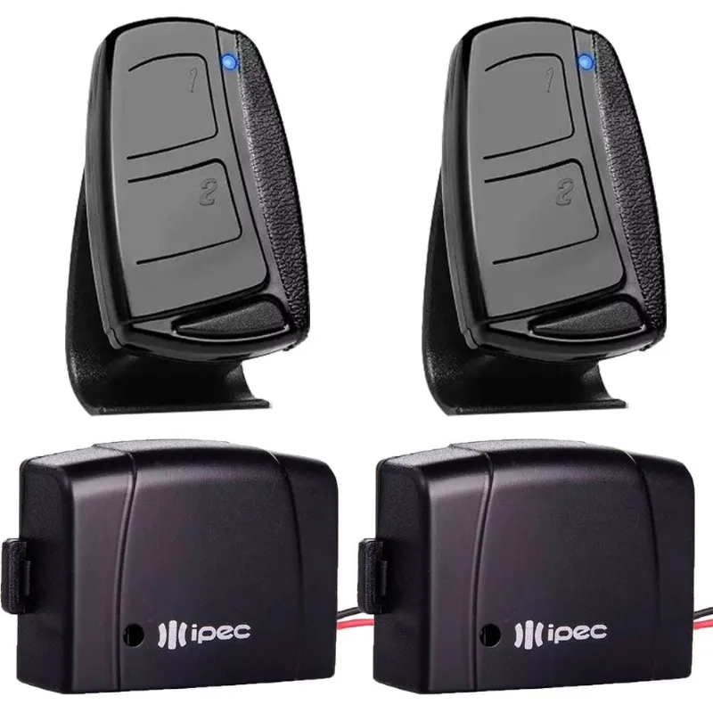 2 Controle Remoto 3 Canais Portão Alarme com Clip de Fixação + 2 Tx Car Farol Alto Carro Moto
