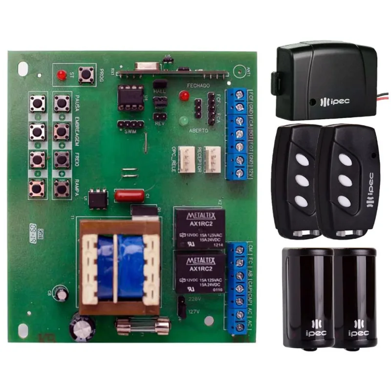 Placa Central para Motor Compatível Rossi Sensor Hall Controles Sensor De Barreira 30 Metros