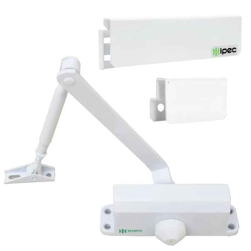 Mola Aérea Hidráulica Branca F3 Suporte Porta De Vidro Blindex Até 65kg