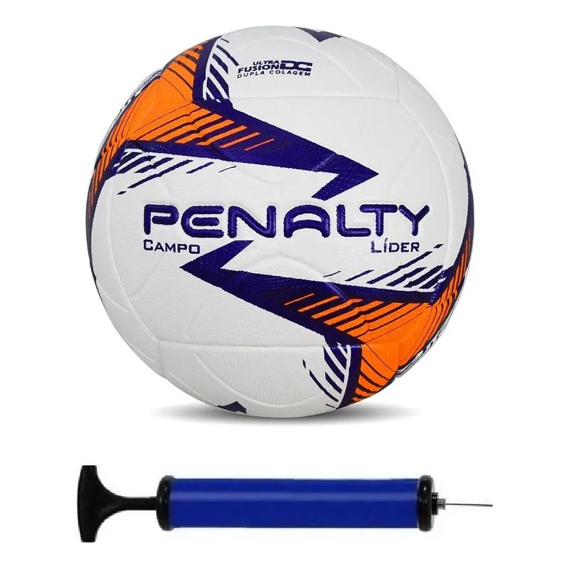 Bola Campo Penalty Líder N4 Ultra Fusion + Bomba De Ar Cor B