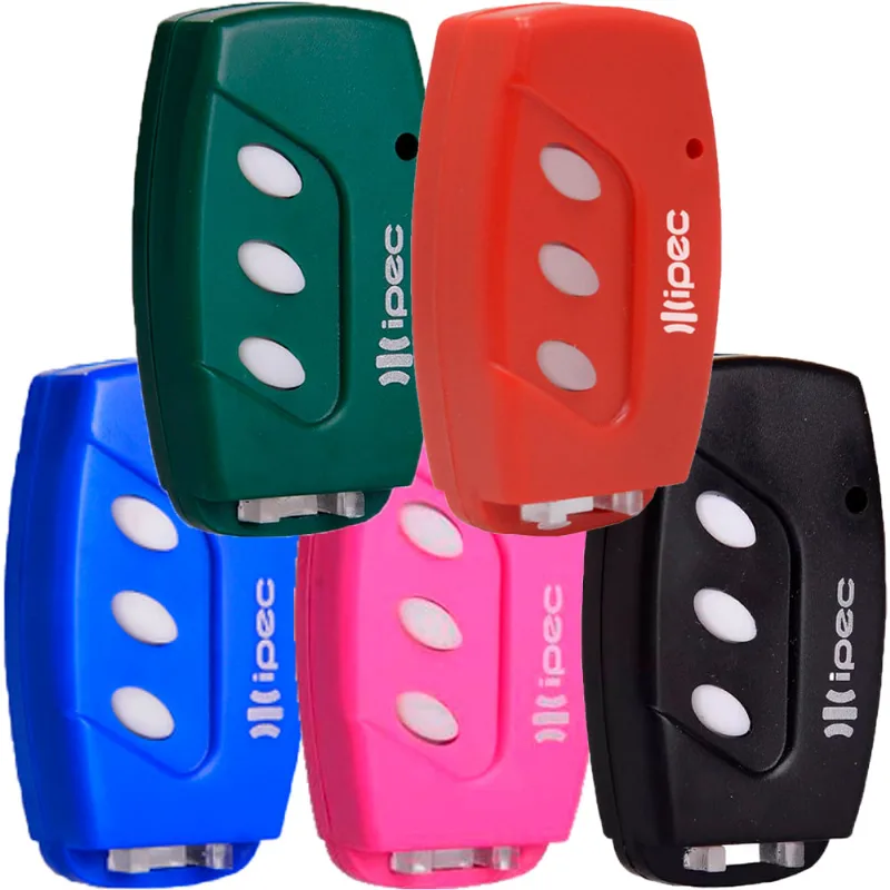 5 Controle Remoto 2 Canais Portão Eletronico Alarme 433,92mhz Code Learn Verde Vermelho Azul Rosa Preto Garen Ppa Rcg Seg