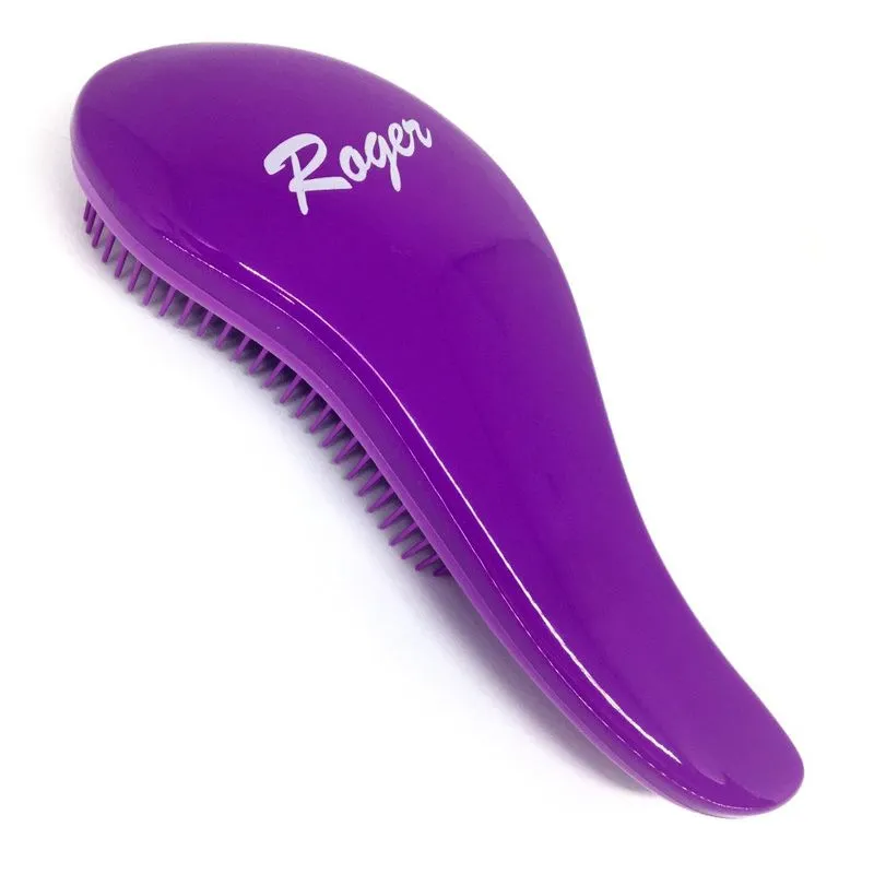 Escova De Cabelo Roger Profissional Detangle Brush Roxa