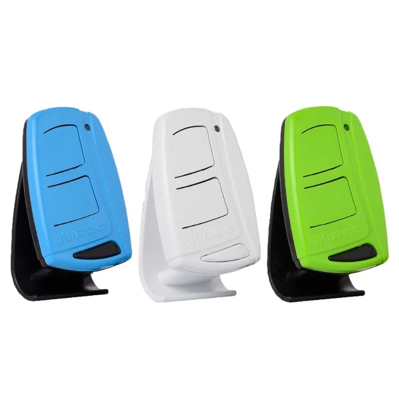 3 Controle Portão Eletrônico Alarme 433,92mhz Azul Branco Verde Garen Ppa Rcg com Clip de Fixação
