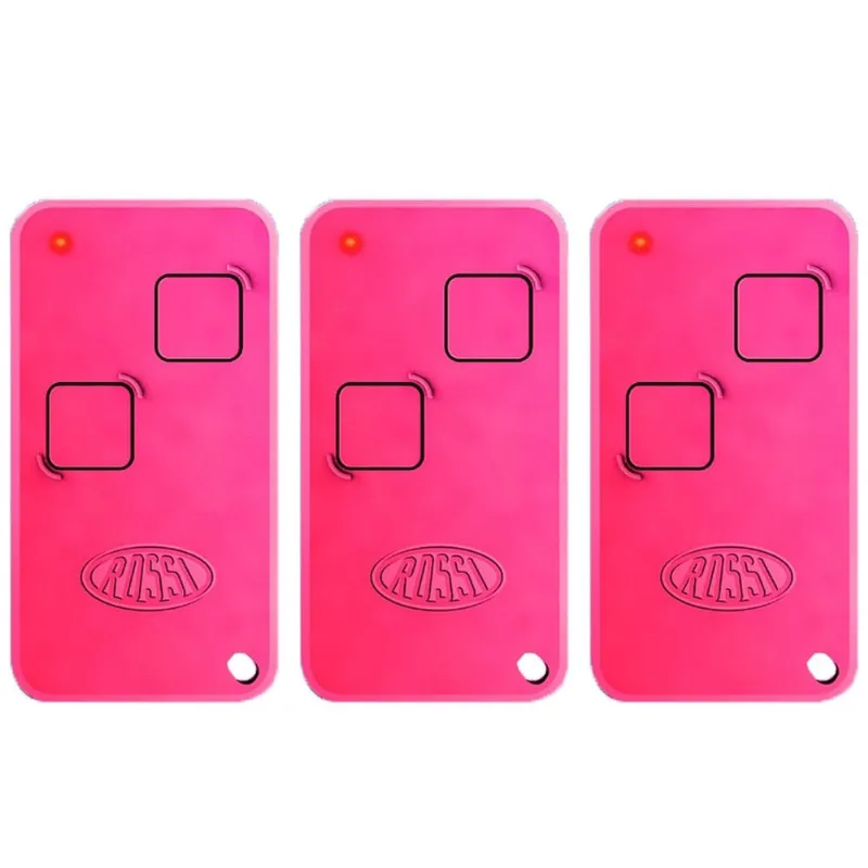 3 Controle Portão Rossi Ntx 433mhz Dz Nano Atto Dz3 Dz4 Bv Nano Rosa