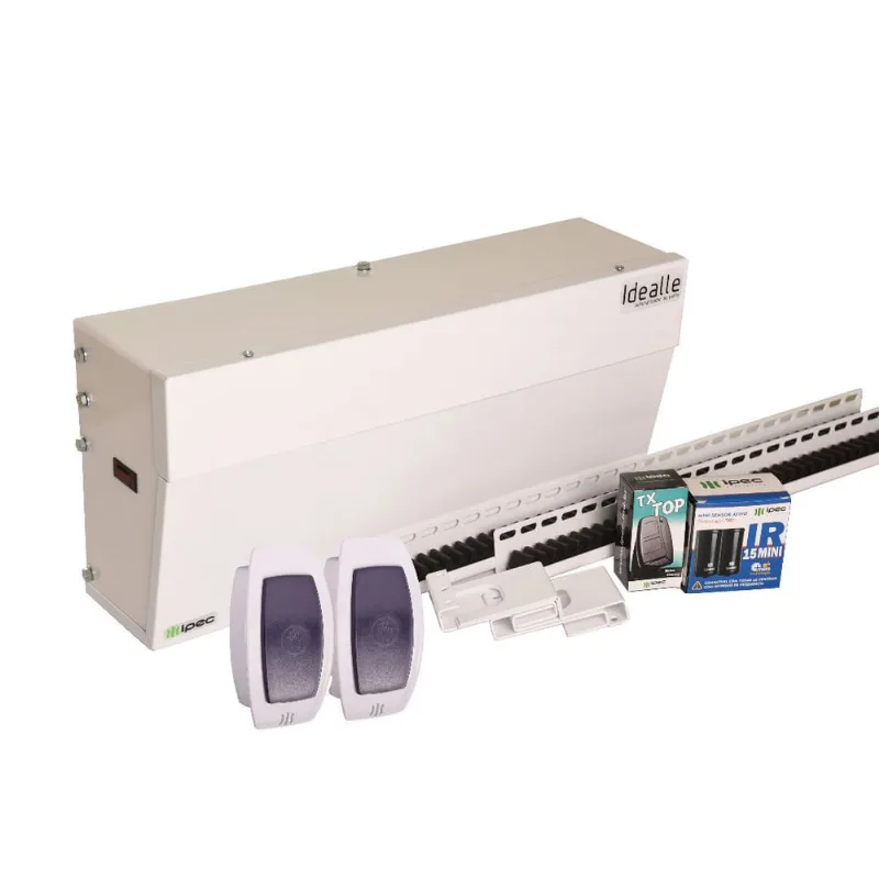 Automatizador Branco Porta Social Deslizante 1 Folha 60kg + 2 Botoeiras de Proximidade