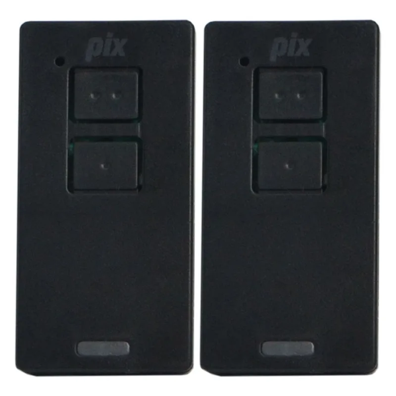 2 Controle Portão Alarme Cerca 2 Canais Tx Pix 433,92mhz Garen Ppa Zap Rcg Seg Preto