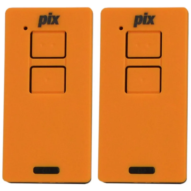 2 Controle Portão Alarme Cerca 2 Canais Tx Pix 433,92mhz Garen Ppa Zap Rcg Seg Laranja