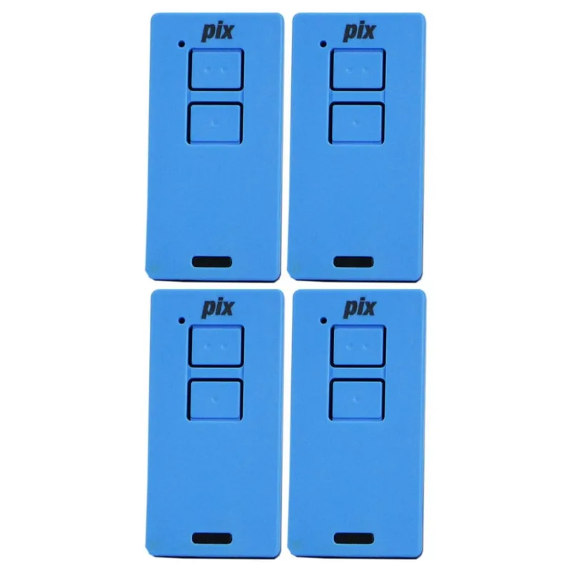4 Controle Portão Alarme Cerca Elétrica 433,92mhz Tix Pix Garen Ppa Zap Rcg Seg Azul