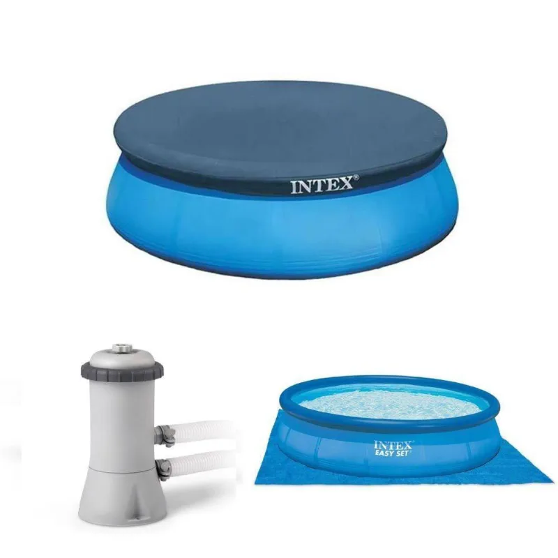 Kit Manutenção De Piscina Inflável Filtro 2.006 L-h 220v Capa 366 Cm Forro