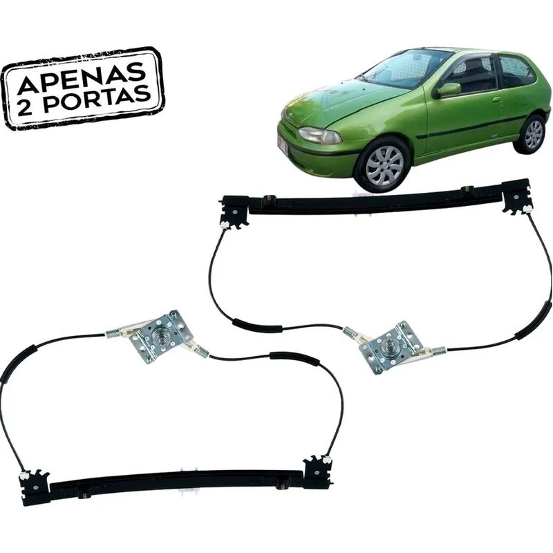 Par Máquina de Vidro Manual Palio 96/04 Ld + Le