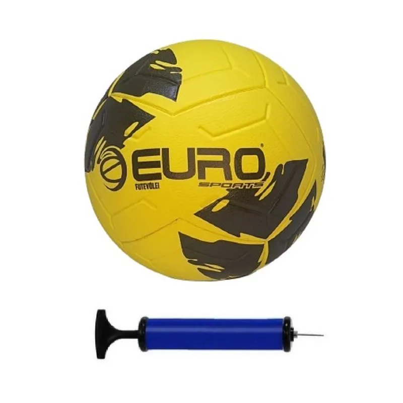 Bola Futevolei Euro King Pu Fusion 3d + Bomba de Ar