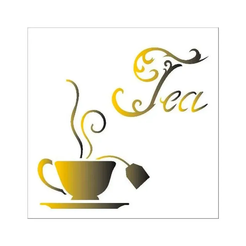Stencil Simples Tea Opa1743 14x14