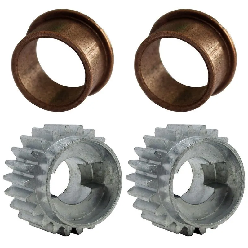 2 Bucha De Bronze Eixo + 2 Engrenagem Interna M2 22 Dentes Rossi