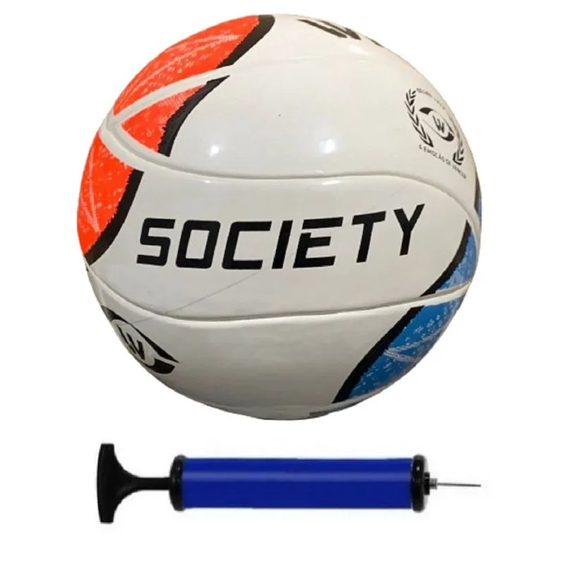 Bola society winner oficial fusion - bc/lj/az + bomba de ar