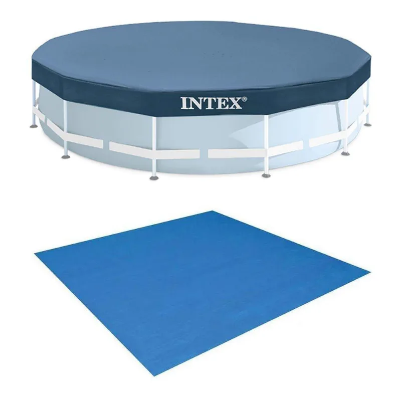 Kit Com Capa 305 Cm Estrutural E Forro Intex