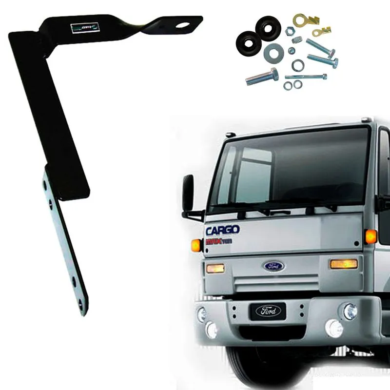 Suporte Dianteiro Para Antena Px Caminhao Ford Cargo Lado Carona + Kit De Parafusos Anti-furto