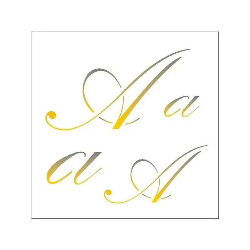 Stencil Simples Manuscrito A Opa1796 14x14