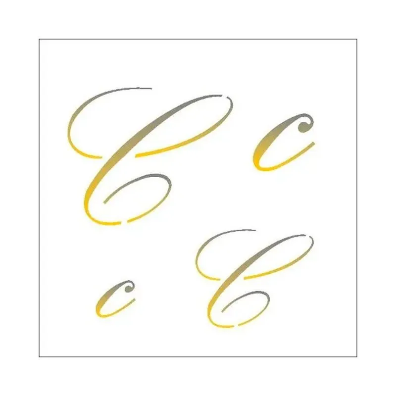 Stencil Simples Manuscrito C Opa1798 14x14