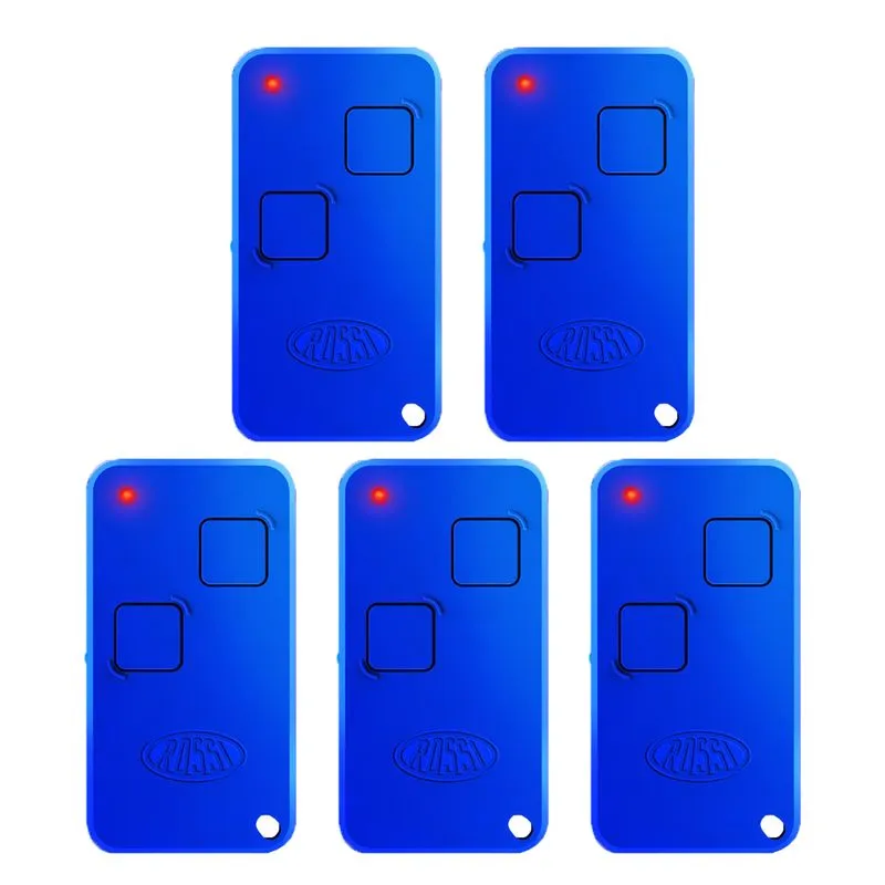 5 Controle Portao Rossi Ntx Elegance 433mhz Dz Nano Atto Dz3 Dz4 Bv Nano Azul
