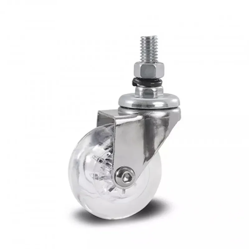 32 Roda Rodizio Giratório Gel 35mm Parafuso 3/8 Rosca Anti Risco 30kg