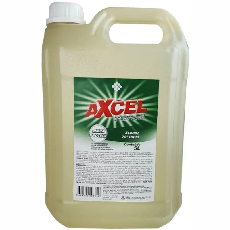 Álcool Liquido 70% Antisséptico Higienizador Limpeza 5 Lts