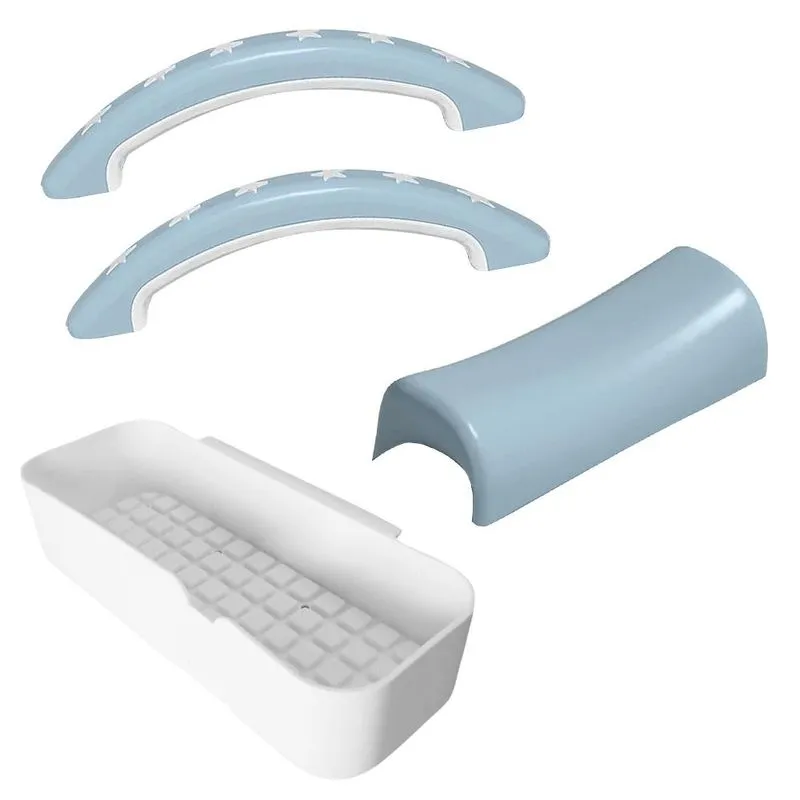 Kit Acessórios Alças Saboneteira Encosto De Cabeça Banheira 148 Cm Vg+