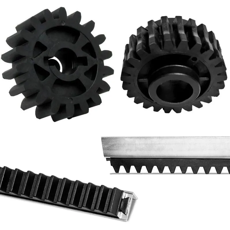 Engrenagem Externa 18 Dentes + Coroa Interna 24 Dentes + 3 Metros Cremalheira Nylon