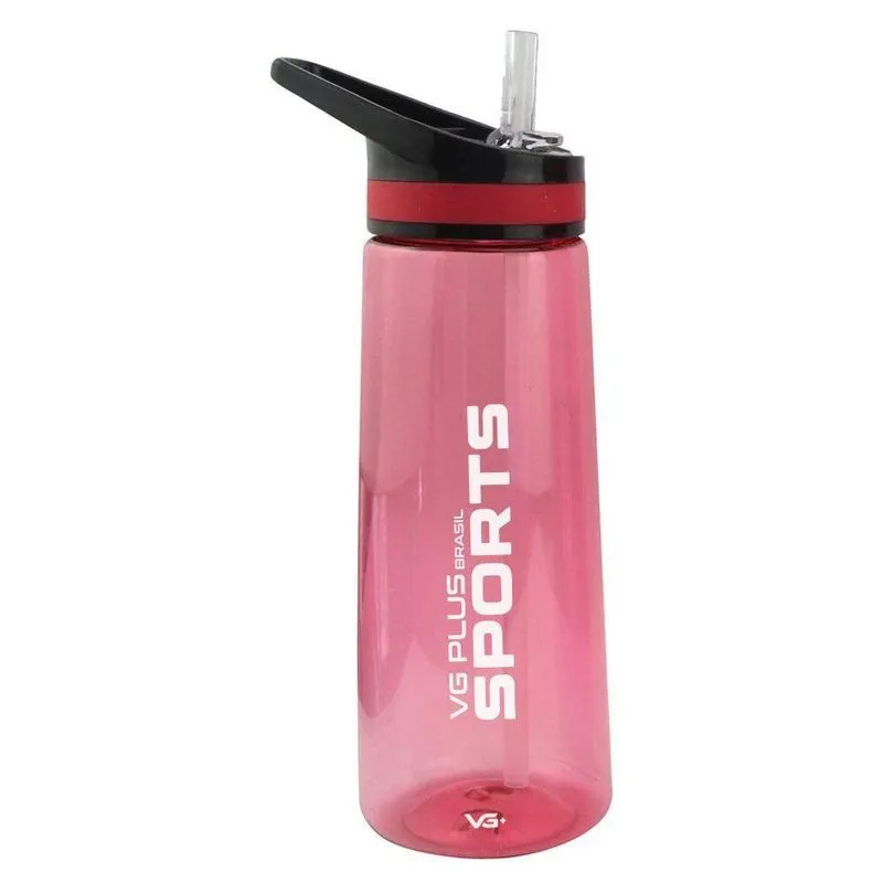 Garrafa Squeeze Aerobic Plástico Com Bico 900ml Academia Vg+ Vermelho