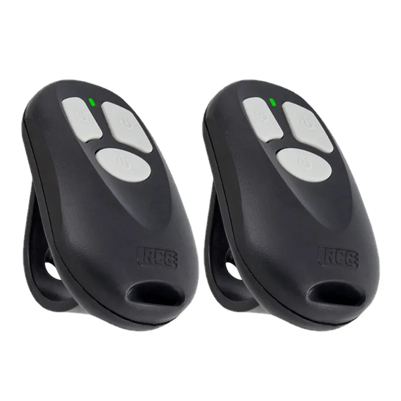 2 Controle Remoto Portão Eletronico 3 Canais 433,92mhz Code Learn Rcg Command Seg Garen Ppa