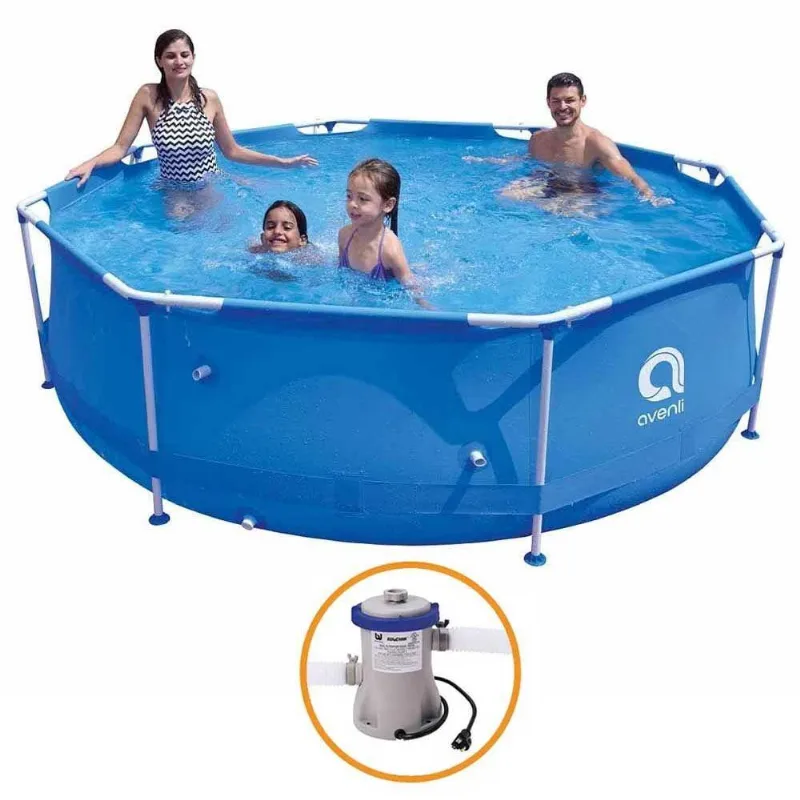 Piscina Estrutural Armação 4383 Litros + Bomba Filtro 110v Avenli Jilong