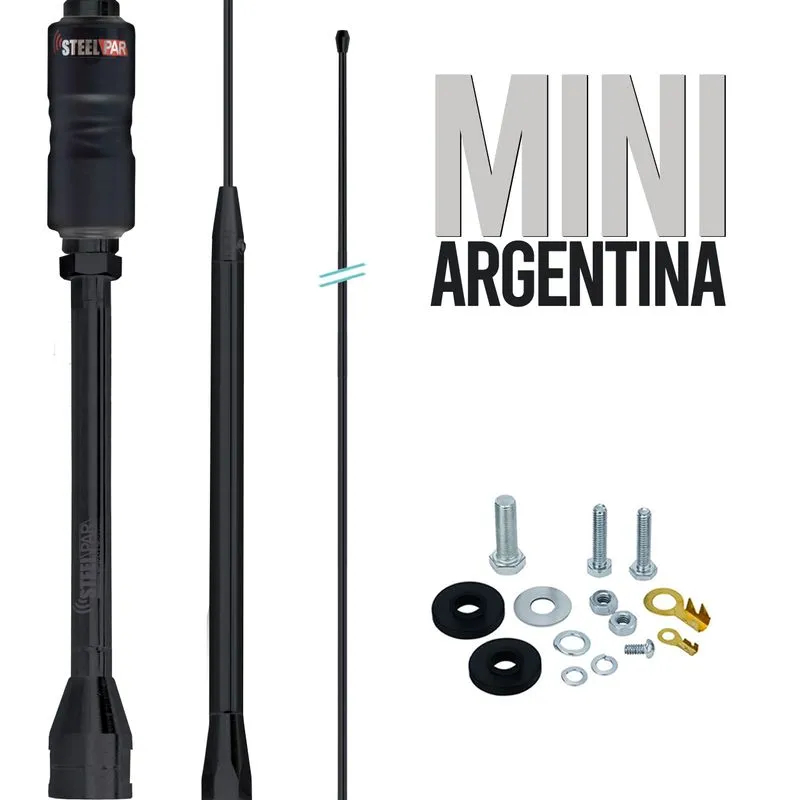 Antena Base Embutida Black Px 11m Mini Argentina 200w 1,07m Steelpar