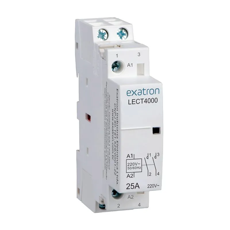 10 Chave Contator Bipolar 25a 2na 2 Polos Magnetico 220v Lect4000 Exatron