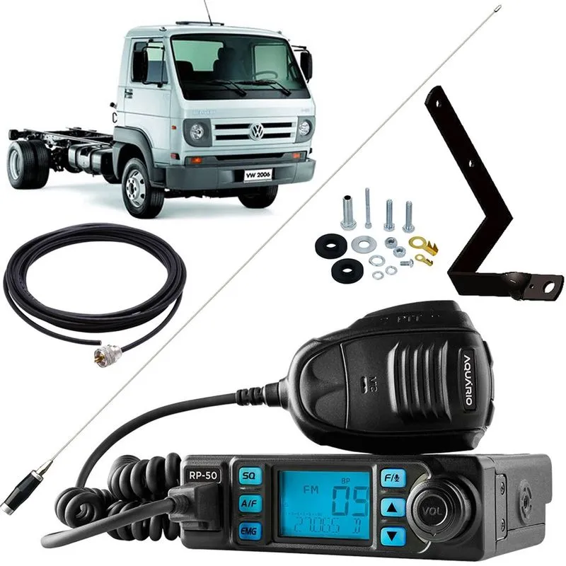 Rádio Px 80 Canais Antena 1,40m Cabo 5,5m Suporte Dianteiro Delivery Worker Lado Carona