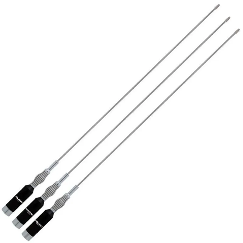 3 Antena Movel Vhf Mola Na Base Inox 5-8 De Onda M-410c Aquario