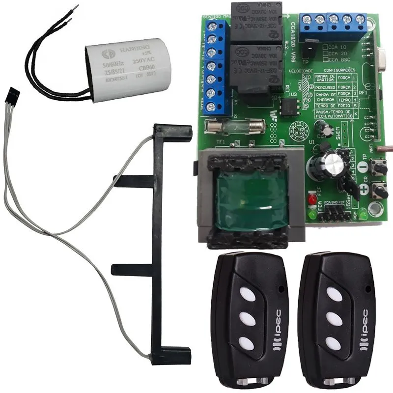 Central Placa Cca-10 Clp Rcg Sensor Deslizante Regua 70cm Controles Capacitor 25uf