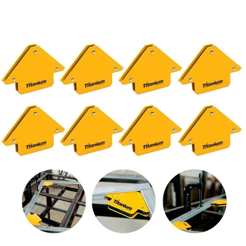 Kit Esquadro Magnésio Com 8 Peças Titanium