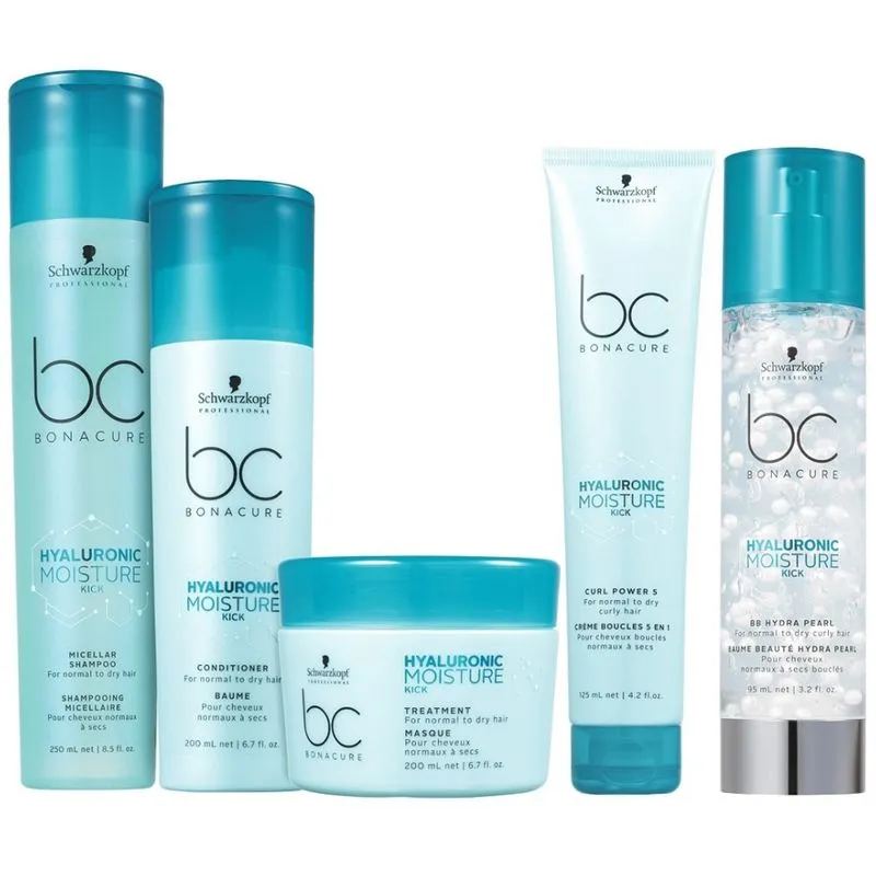 Kit 5 Produtos Pequenos Schwarzkopf Bc Hyaluronic Moisture
