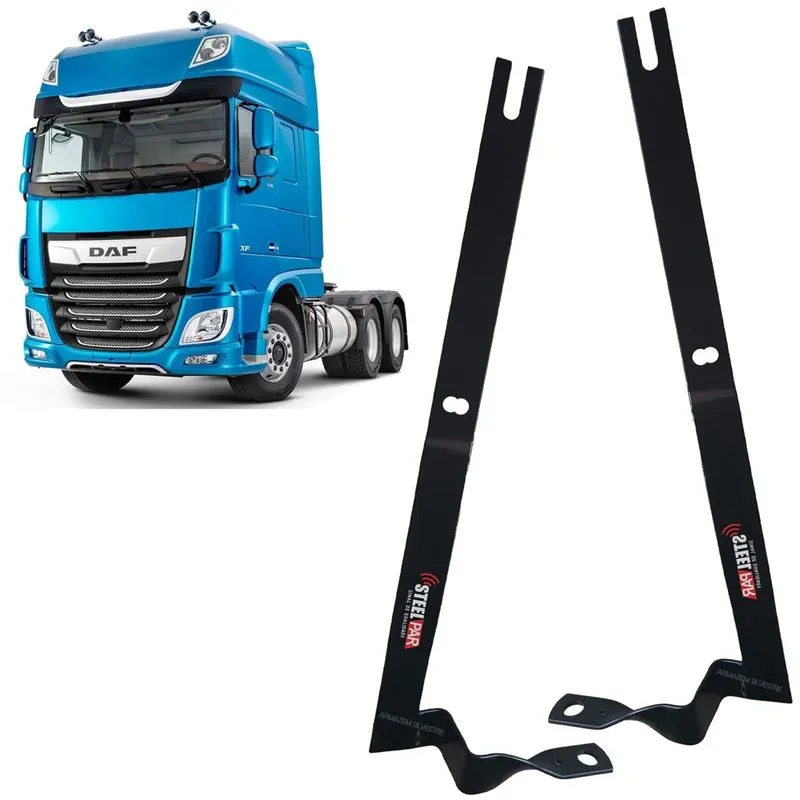2 Suporte Dianteiro Frontal Parabrisa Carona Motorista p/ Antena Px daf xf