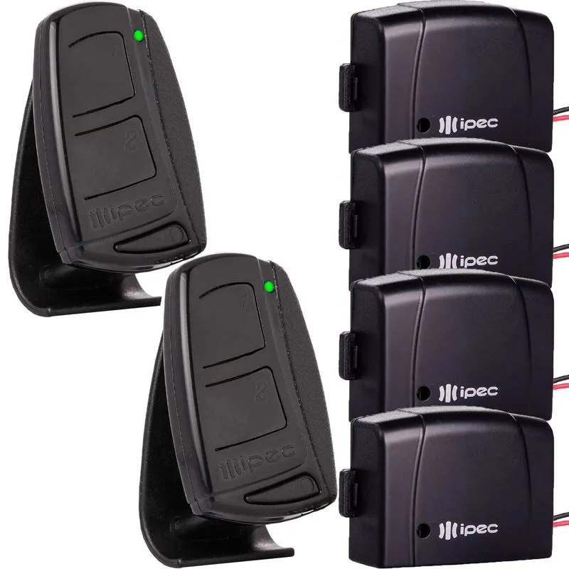 2 Controle Tx Top 2 Canais Preto 4 Tx Car Farol Alto Carro Moto 12v